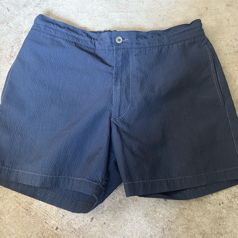 Officine Generale Paris Men's Blue Swim Trunks